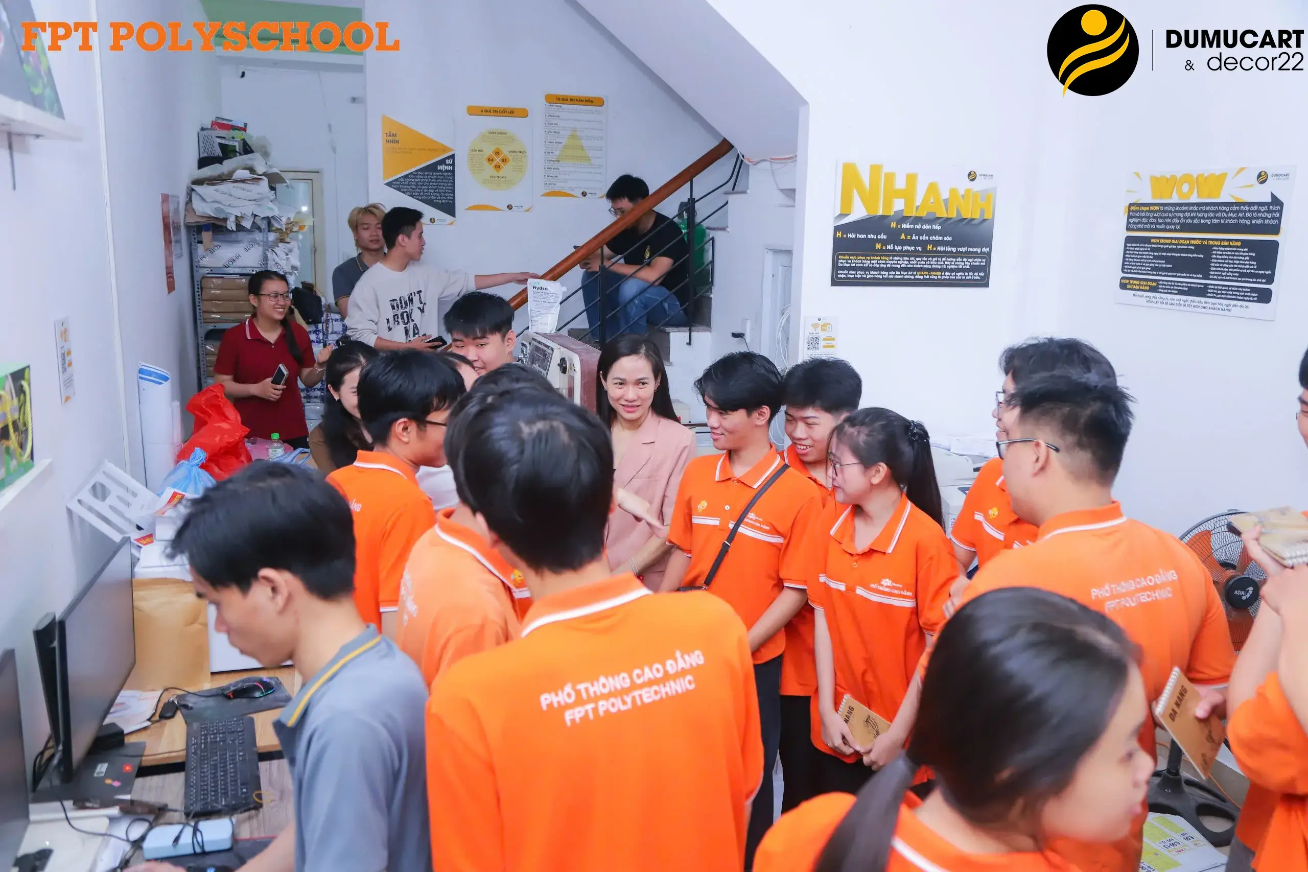 học sinh phổ thông cao đẳng fpt, in du mục art