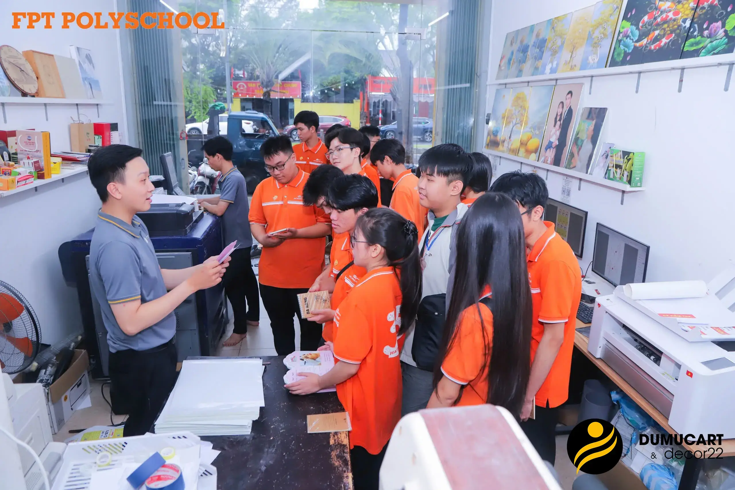 học sinh phổ thông cao đẳng fpt, in du mục art